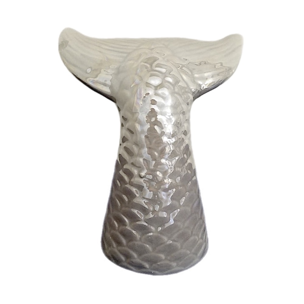CERAMIC MERMAID TAIL NWT GRAY - Picture 3 of 9